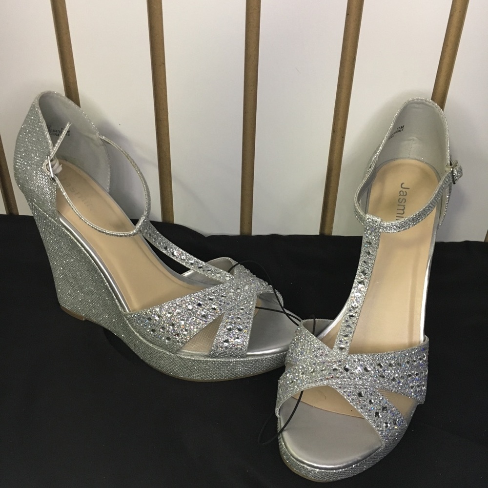 Jasmin Heels | Silver sparkles | Size 11